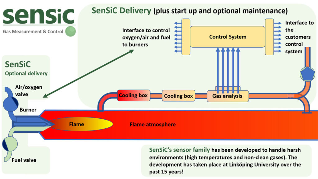 SenSiC Delivery - plus start up and optional maintenance and SenSiC optional delivery.