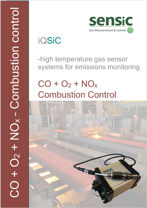 iQSiC - high temperature gas sensor systems for emissions monitoring - CO + O2 + NOx Combustion Control